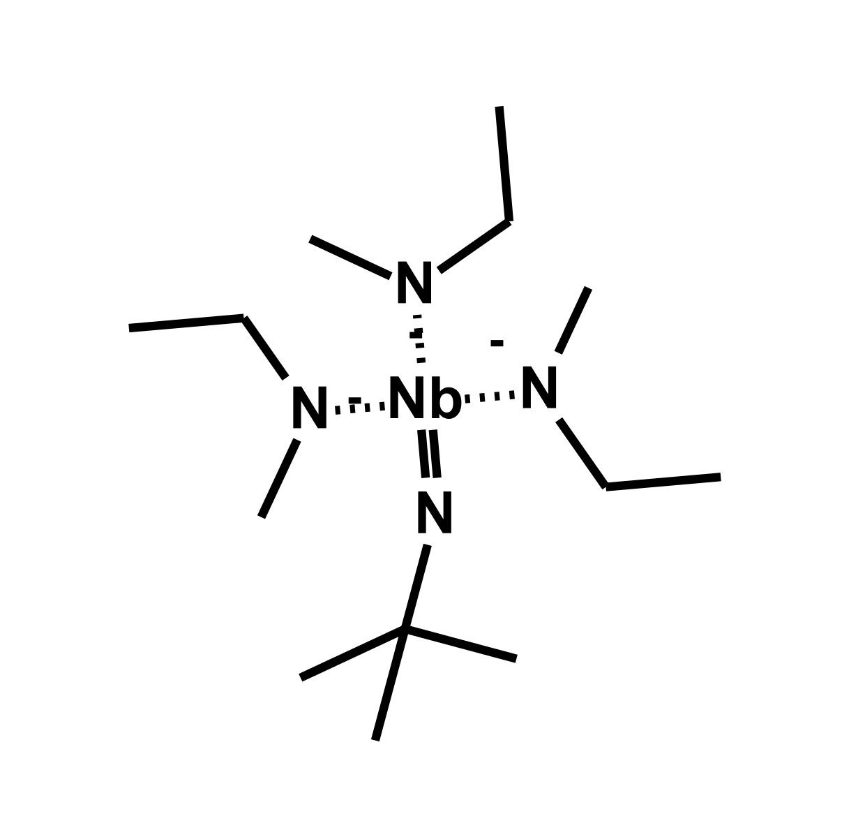 Tert-butylimido tris(methylethylamino)niobium - CAS:864150-47-0 - TBTEMN, TBTMEN, Tert-butylimido tris(ethylmethylamido) niobium, (t-Butylimido)tris(methylethylamino)niobium, Tris(ethylmethylamido)(tert-butylimido)niobium, Tertiary-butylimido tris(methyle